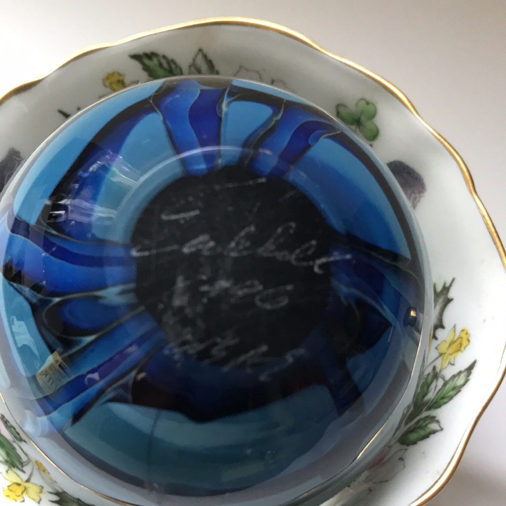 Art glass paperweight signed and dated excellent condition vintage Eikholt - Picture 5 of 9